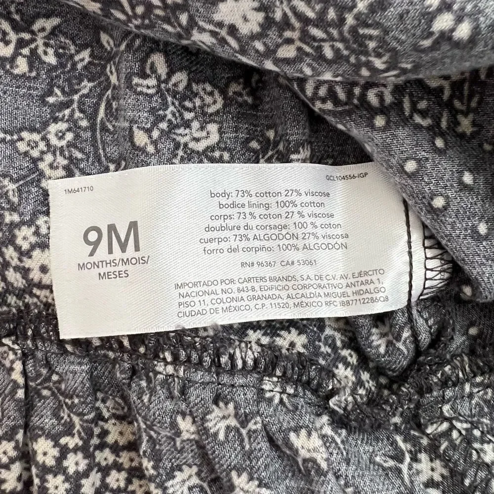 Baby OshKosh B'Gosh Fall Floral Twill Dress 9 months